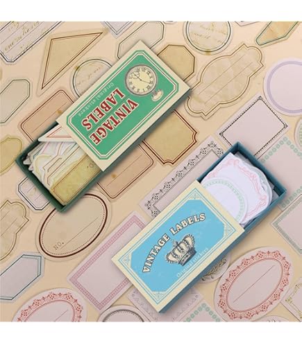 Amazon.co.jp: YBYAO 38枚 シール コーヒー染めフレークシール ラベル